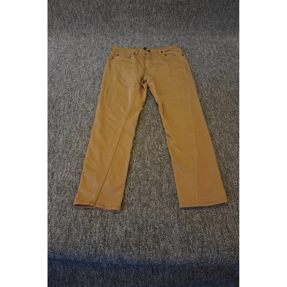 Banana Republic Pants Men 32x30 Khaki Cotton Stretch Casual Pockets Straight Leg